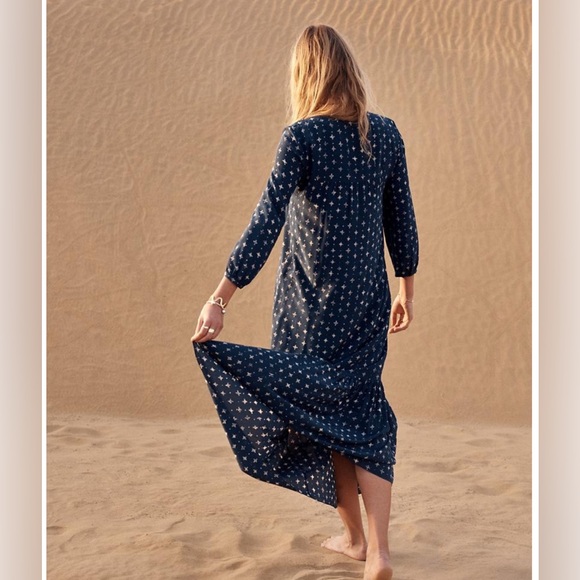 MADEWELL Silk Medallion Dot Maxi Dress - Picture 2 of 9